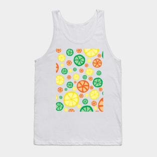 Fun Fruity Cirtus Pattern Tank Top